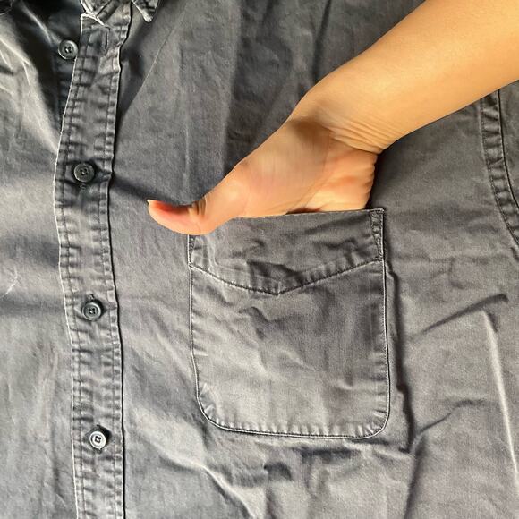 Roundtree & Yorke Men’s Long Sleeve Button Down Shirt size 2XL, Gray - Picture 2 of 10